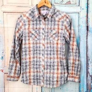Panhandle Plaid, Paisley and Pearl Button Down Western Shirt